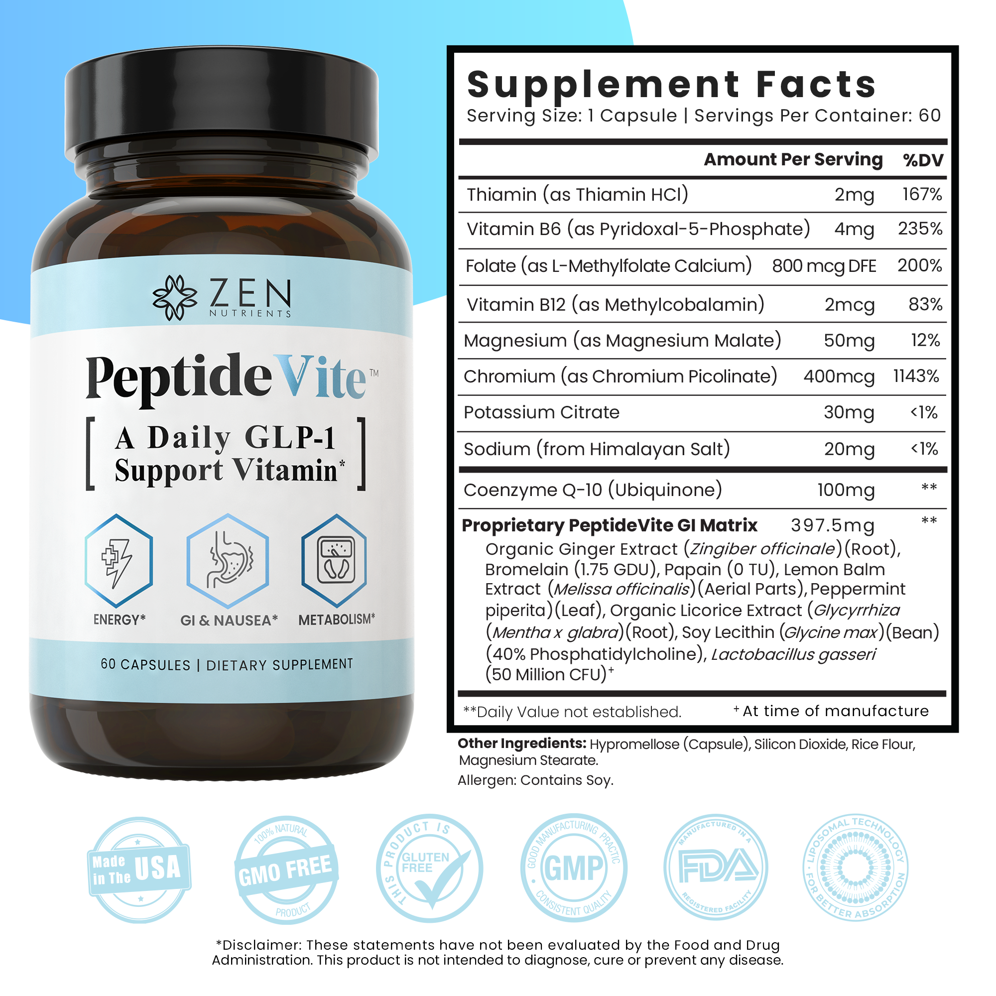 Zen PeptideVite™ 60caps