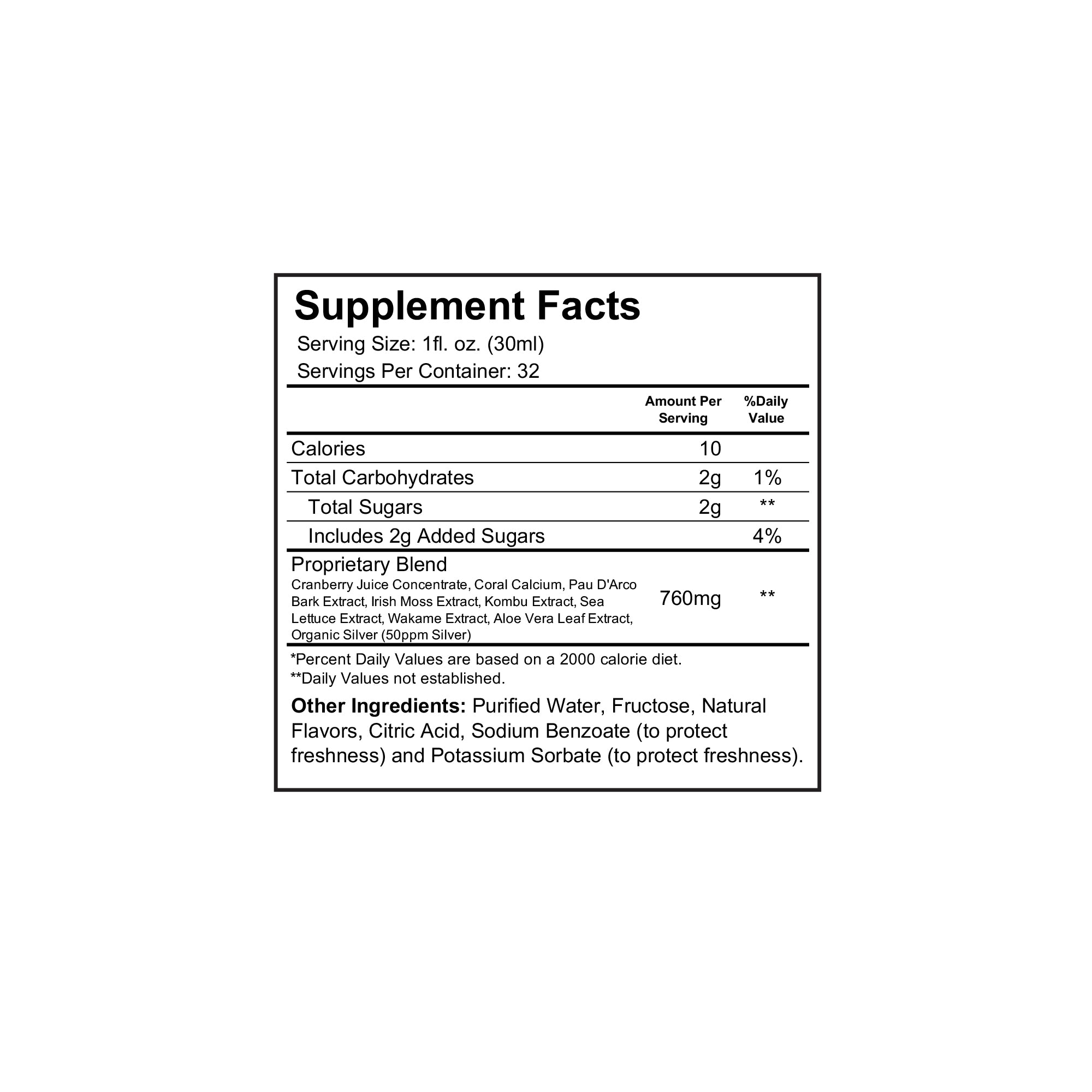 Nutrientes vitales Sea Essentials con calcio de coral