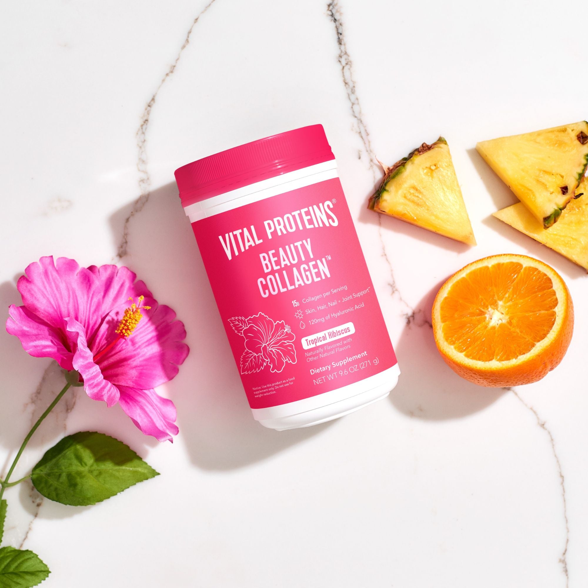 Proteínas vitales Belleza Colágeno Hibisco Tropical