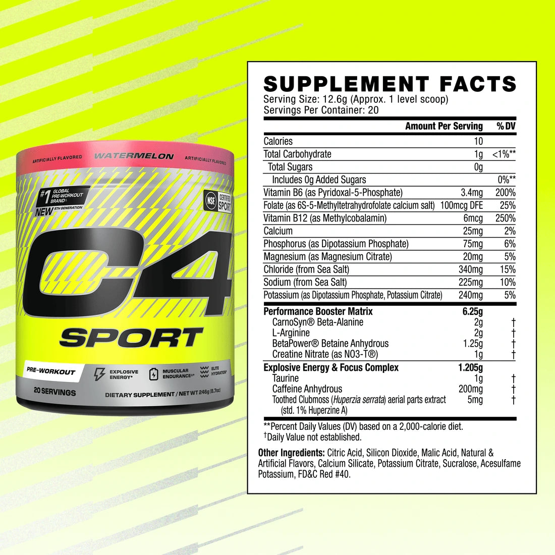 C4 Sport 20 serv Watermelon