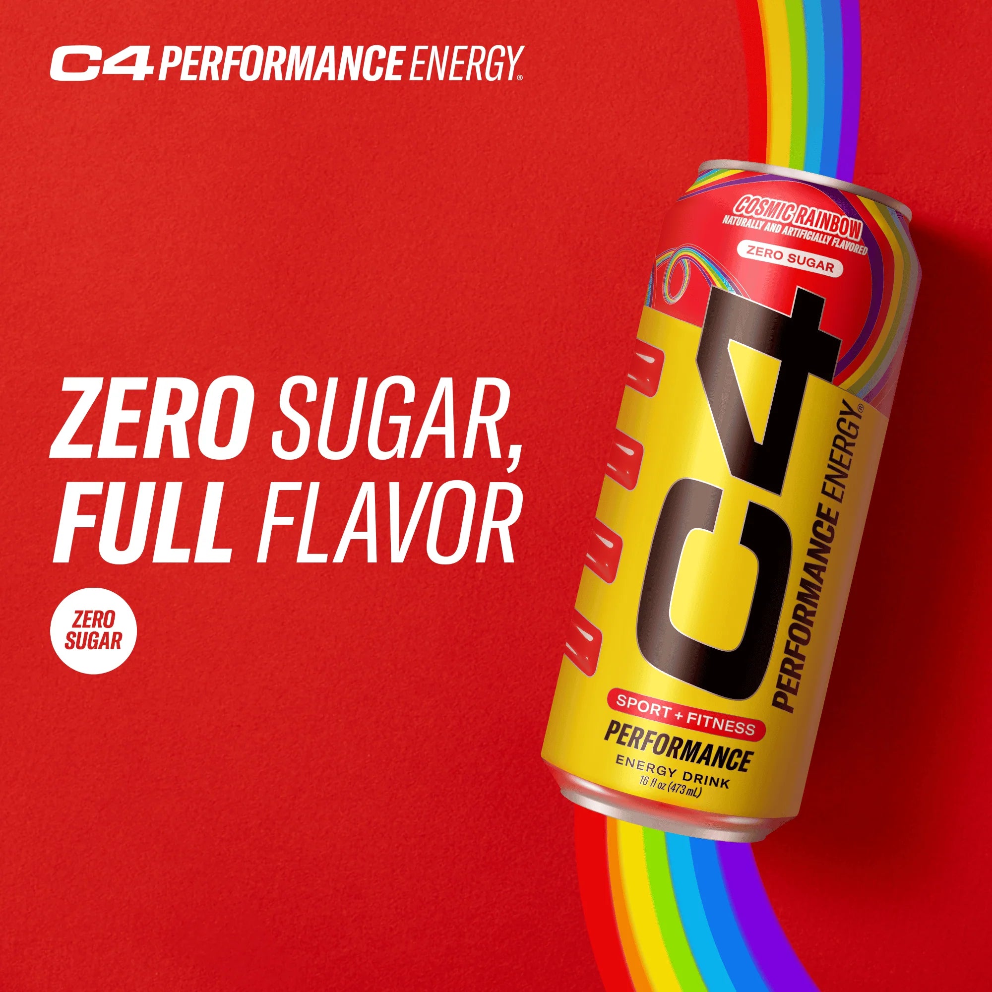 C4 Energy Carbonated Cosmic Rainbow 16oz