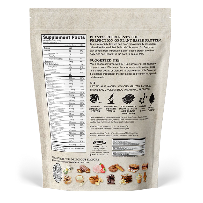 Planta Plant Protein Banana Maple French Toast 25srv