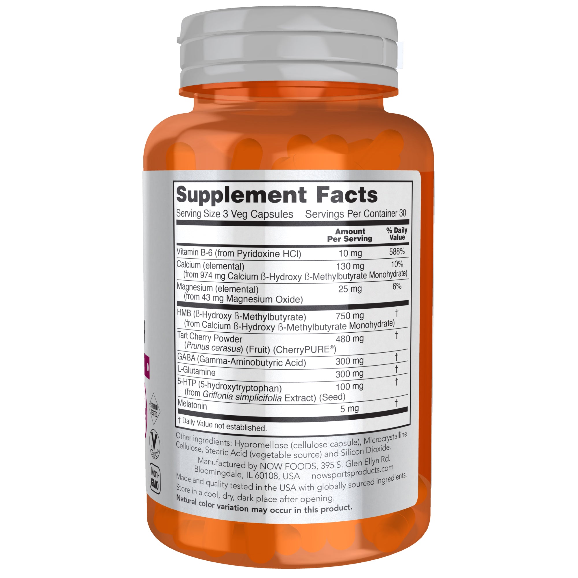 R&R Rest and Repair, Recovery*, Promotes Restful Sleep*, Preserves Lean Mass, Reduces Post-Workout Soreness*, Vegan, NGMO, 90 Veg Capsules