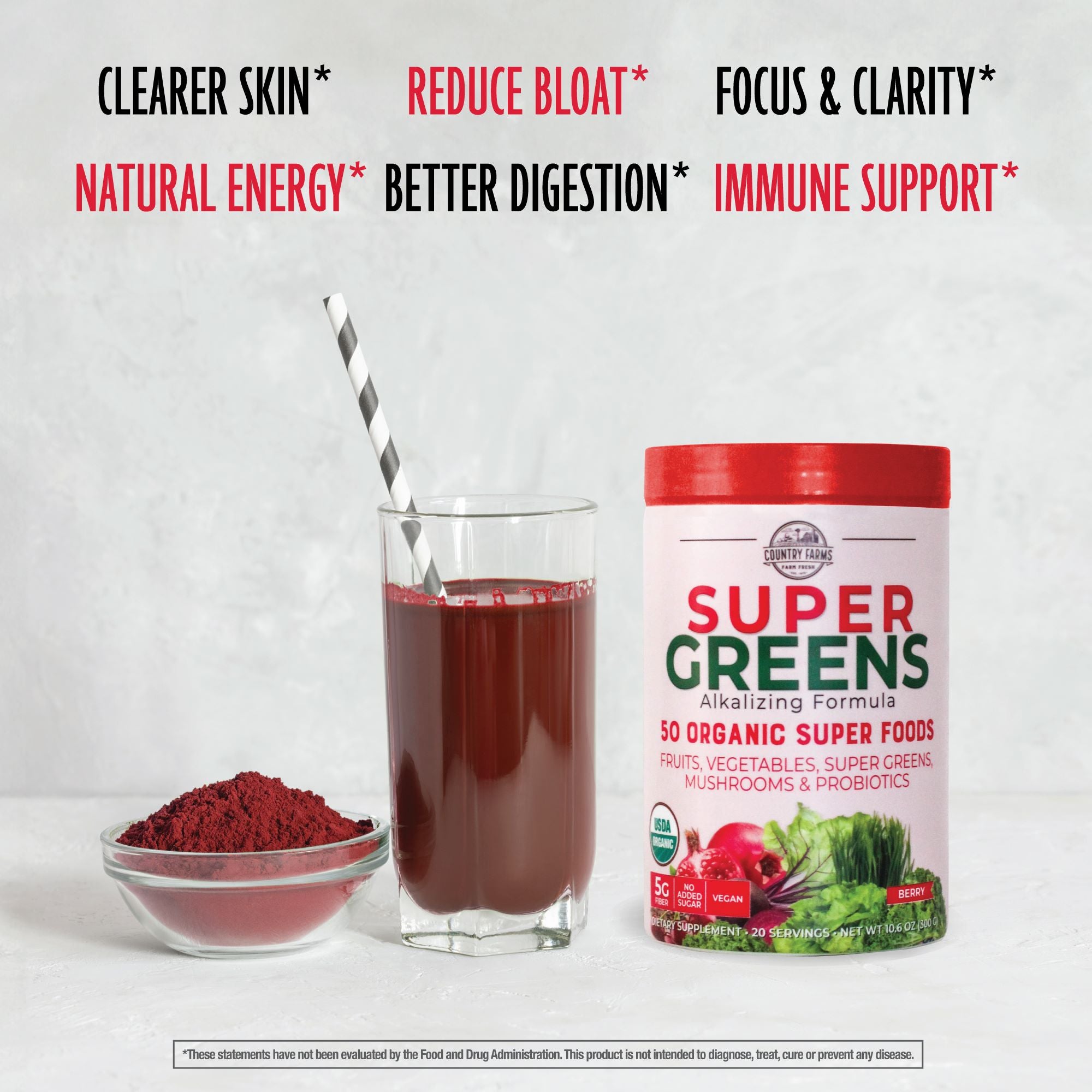 Country Farms Super Greens - Berry
