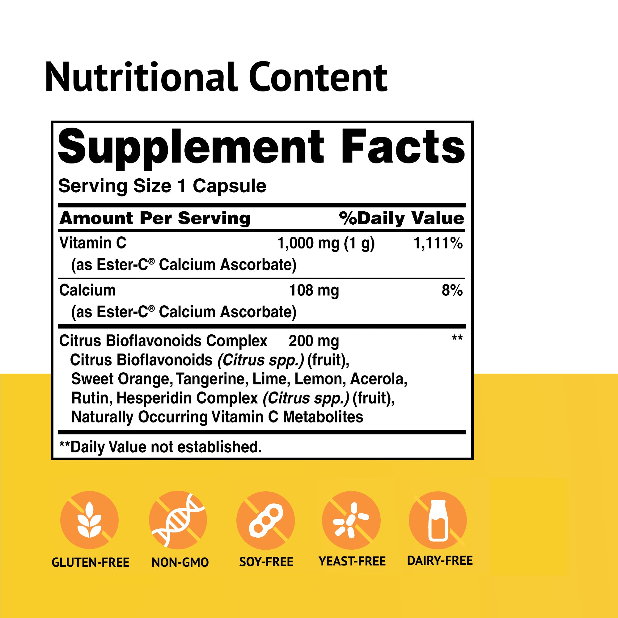 ESTER-C® 500 MG con bioflavonoides cítricos