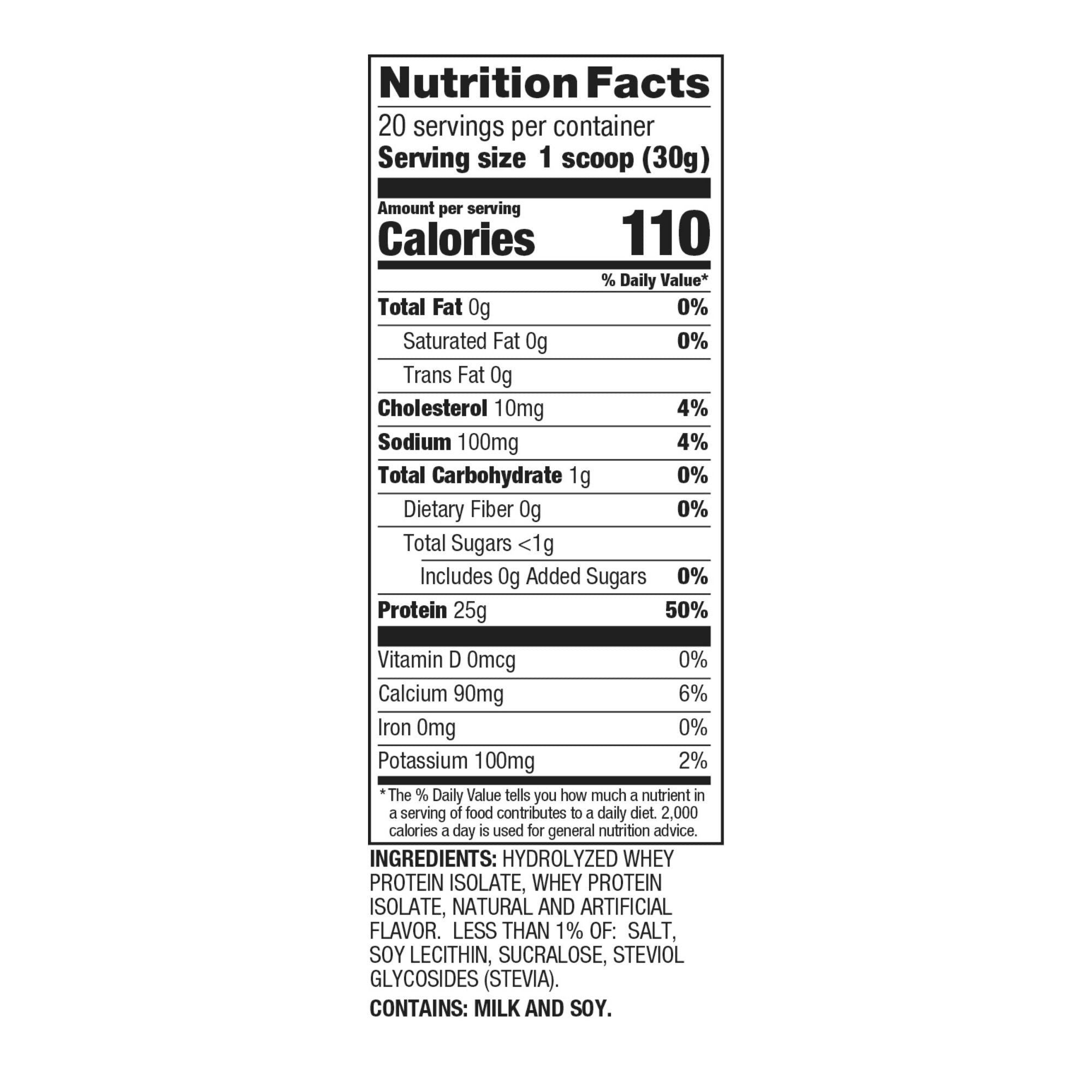 Aislado de proteína de suero ISO-100® Vainilla gourmet