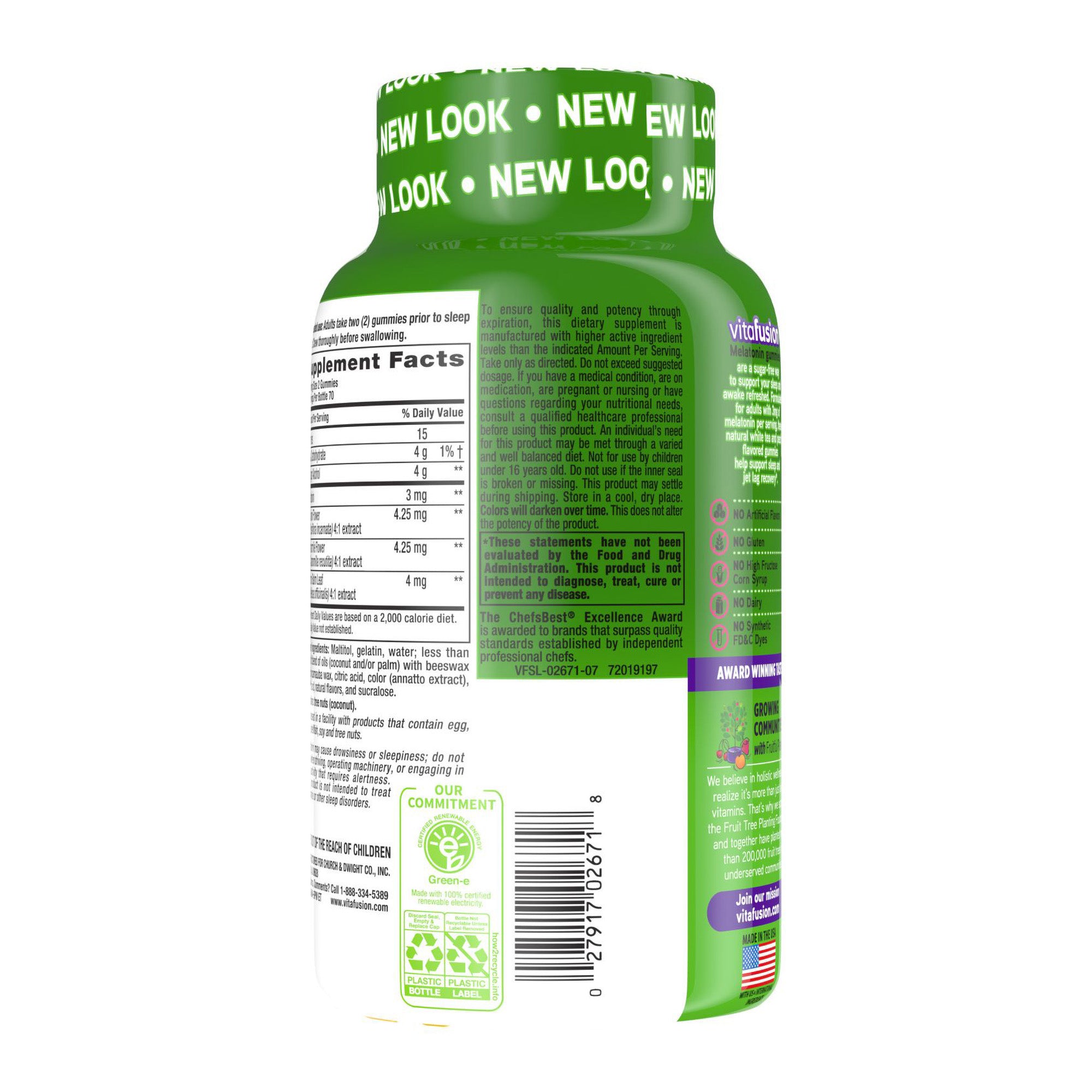 Vitafusion Melatonin Adult Sleep Aid Gummies