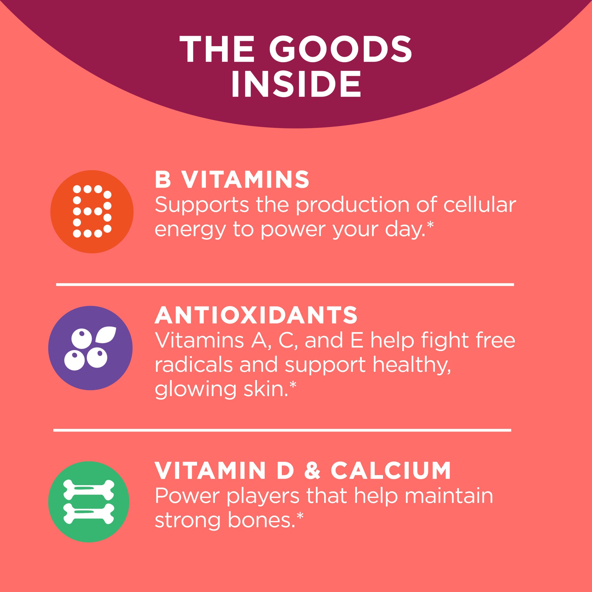 OLLY Women's Multivitamin Blissful Berry Gummies