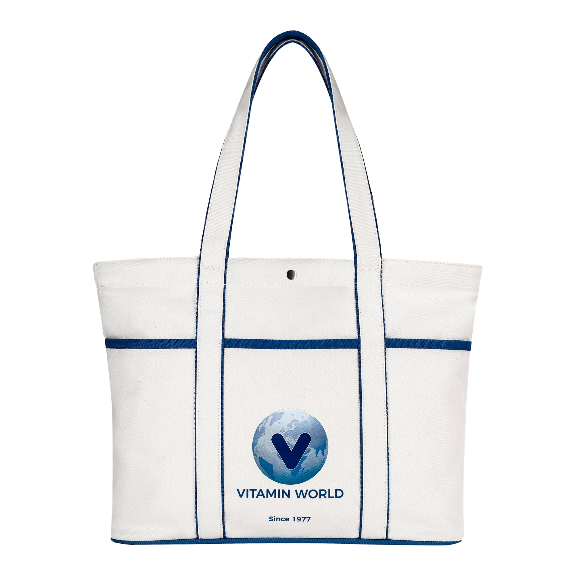 Beige Canvas Tote Bag