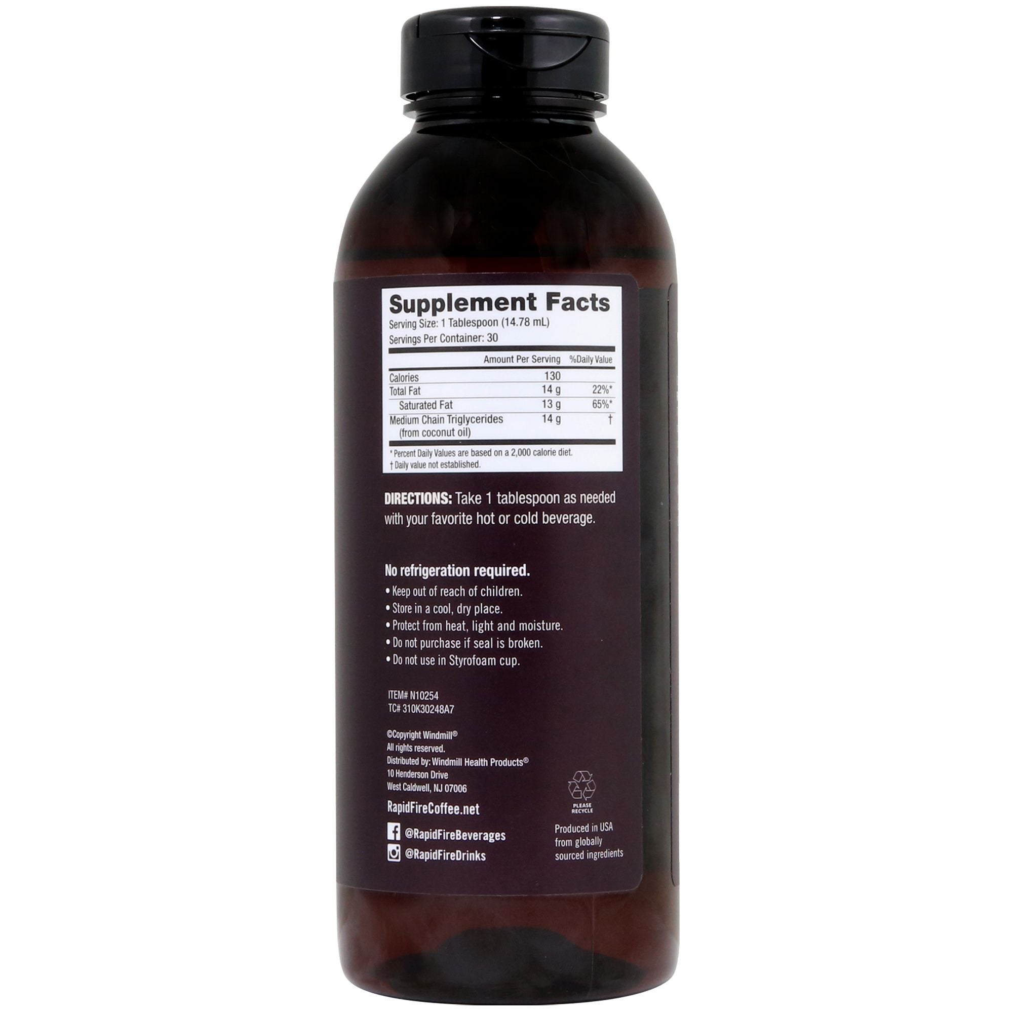 Aceite de coco MCT RapidFire™