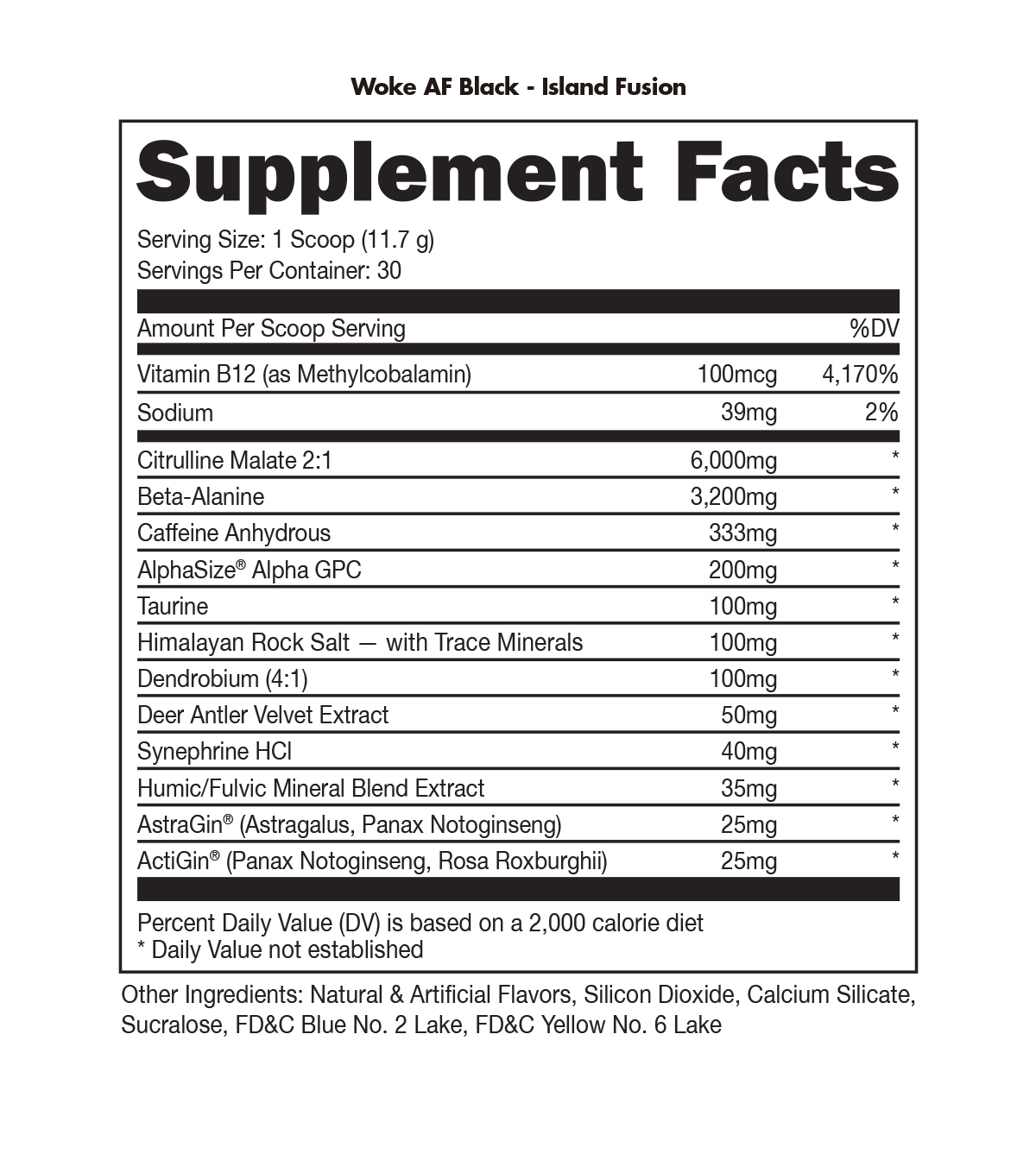 Woke AF Island Fusion 30 srv