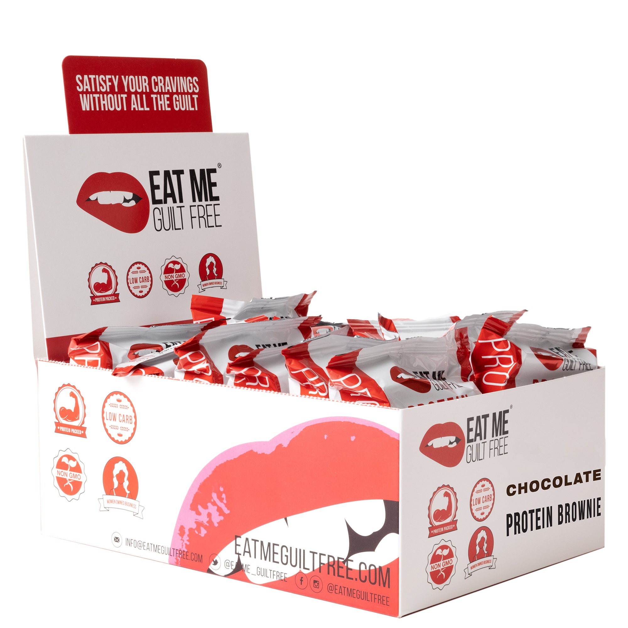 Eat Me Guilt Free Original Chocolate Brownie (Box of 12)