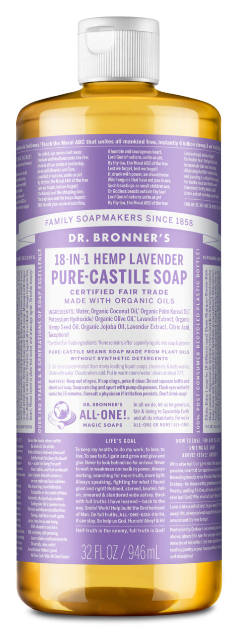 Dr. Bronner's Liquid Pure Castile Soap Lavender