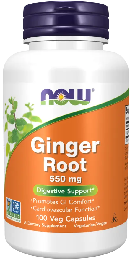 Ginger Root Digestive Support, 550mg, 100 Capsules, by Vitamin World