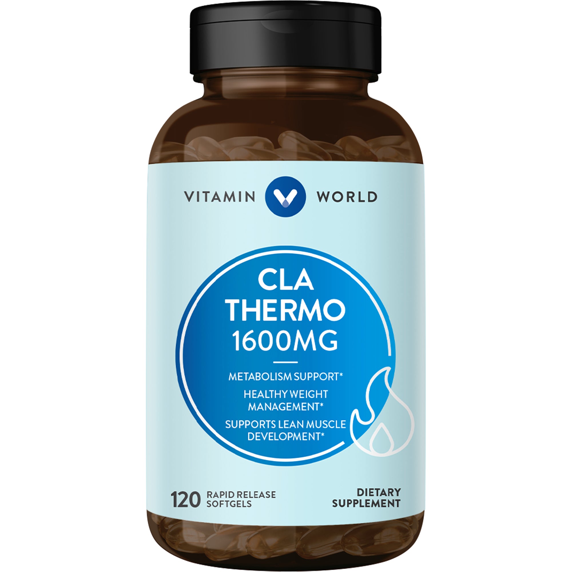 CLA Thermo 1600mg - 120 Softgels - Metabolism Support, Healthy Weight Management, Support Lean Muscle Development
