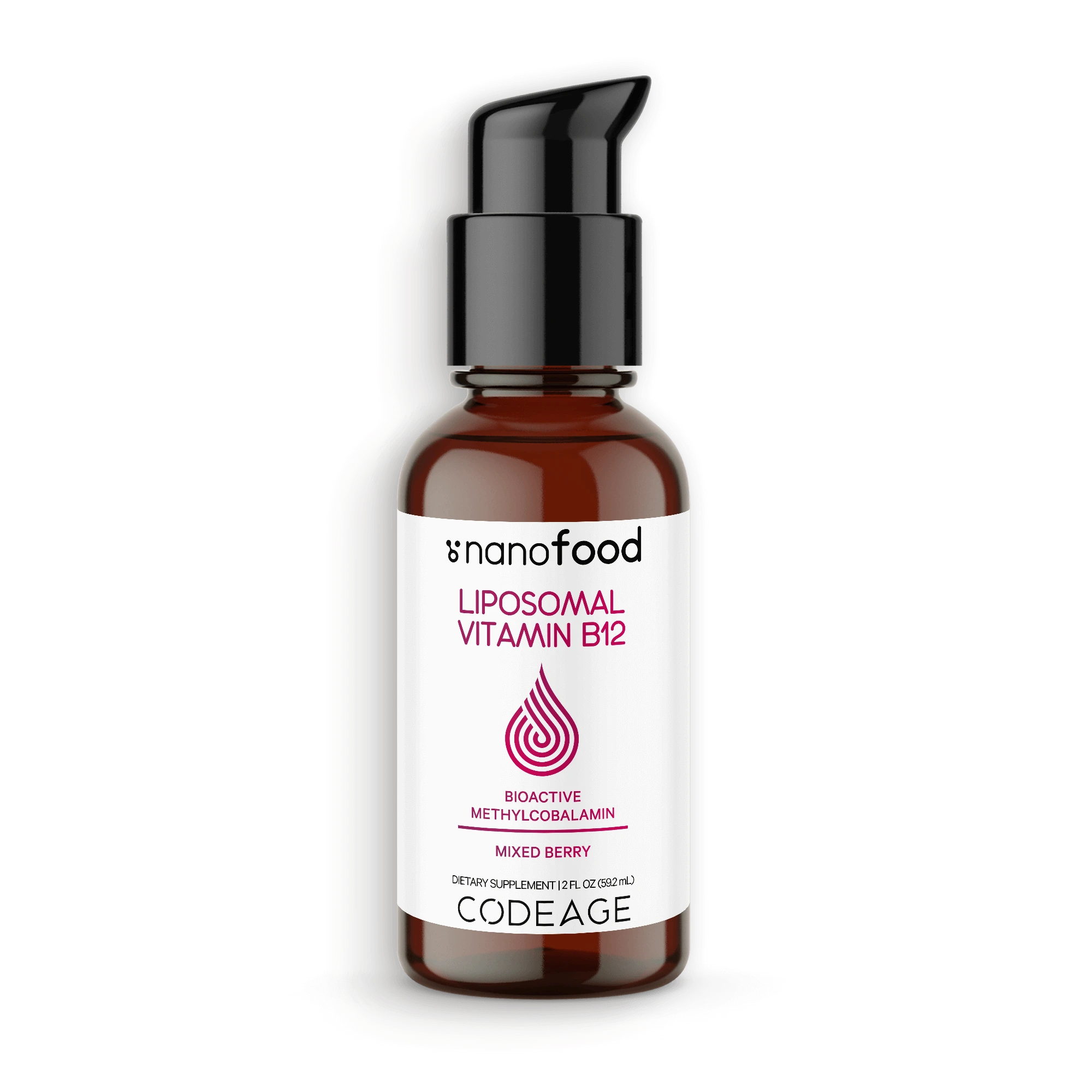Codeage Liposomal Vitamin B12 Methylcobalamin Liquid 2oz