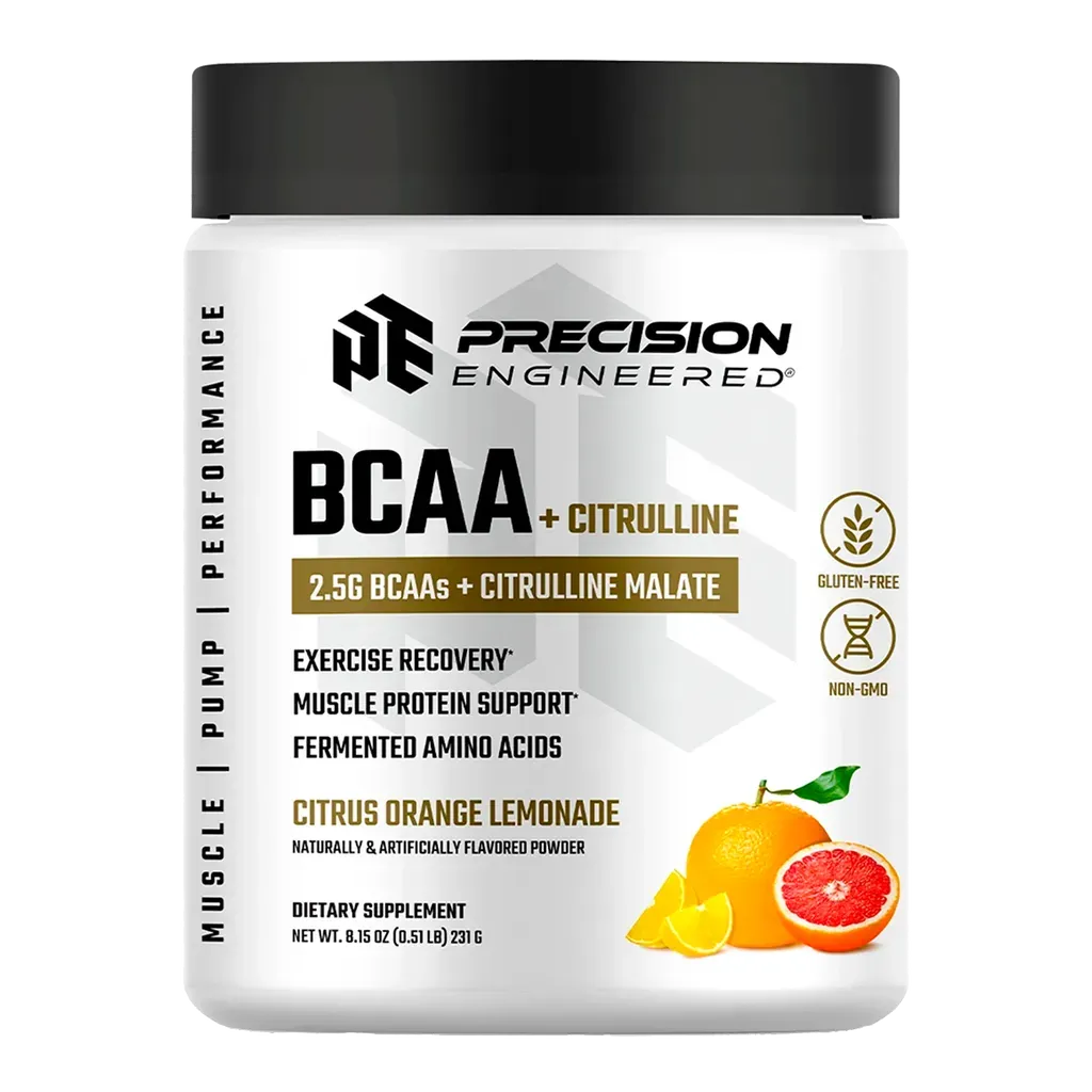 BCAA + Citrulline Pwd Citrus Orng Lmnd 390g - 8.15 OZ - Exercise Recovery, Muscle Protein Support, Fermented Amino Acids
