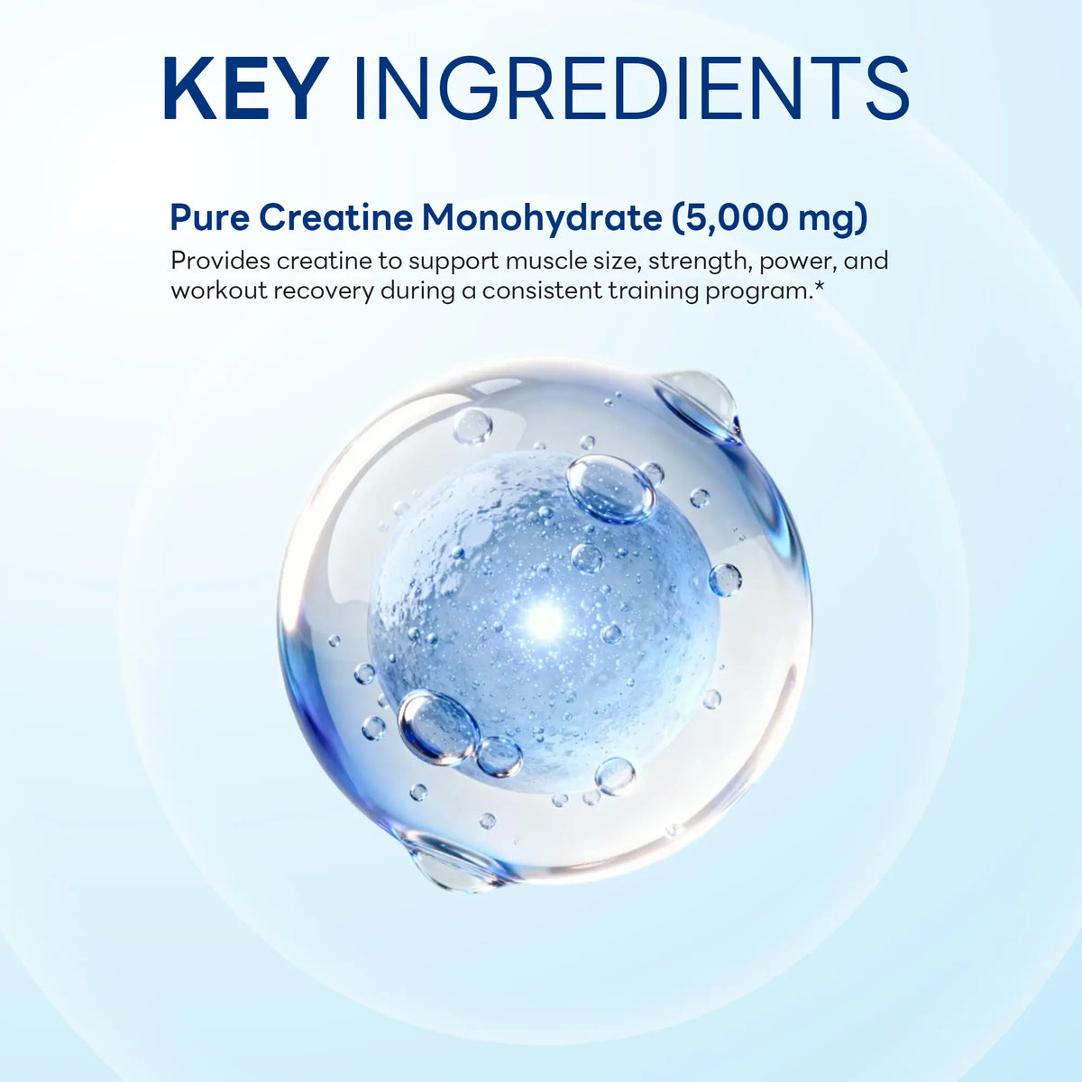 Full Strength Creatine Caps 5000mg, Performance Support, 120 Capsules