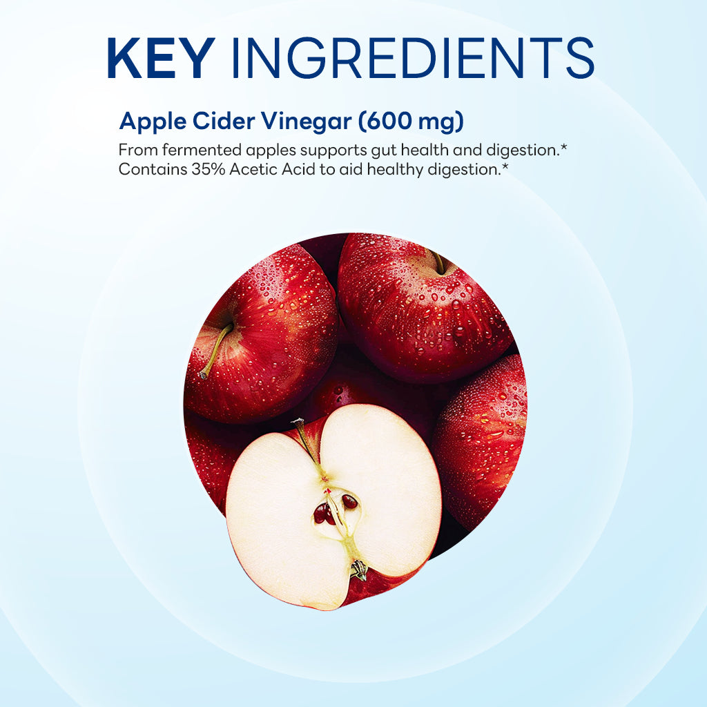 Apple Cider Vinegar 600 mg, Metabolic & Digestive Support, 200 Tablets