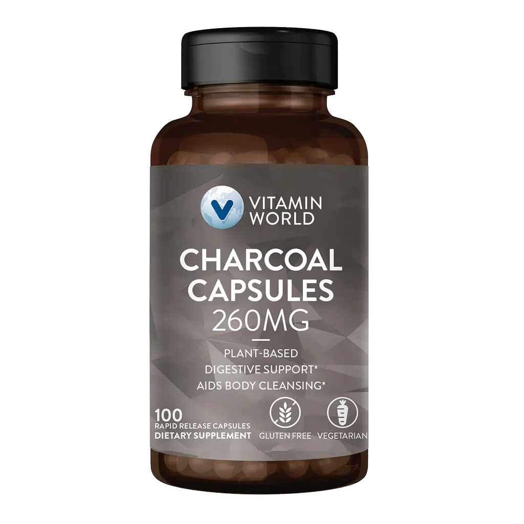 Charcoal 260mg Capsule | 100ct