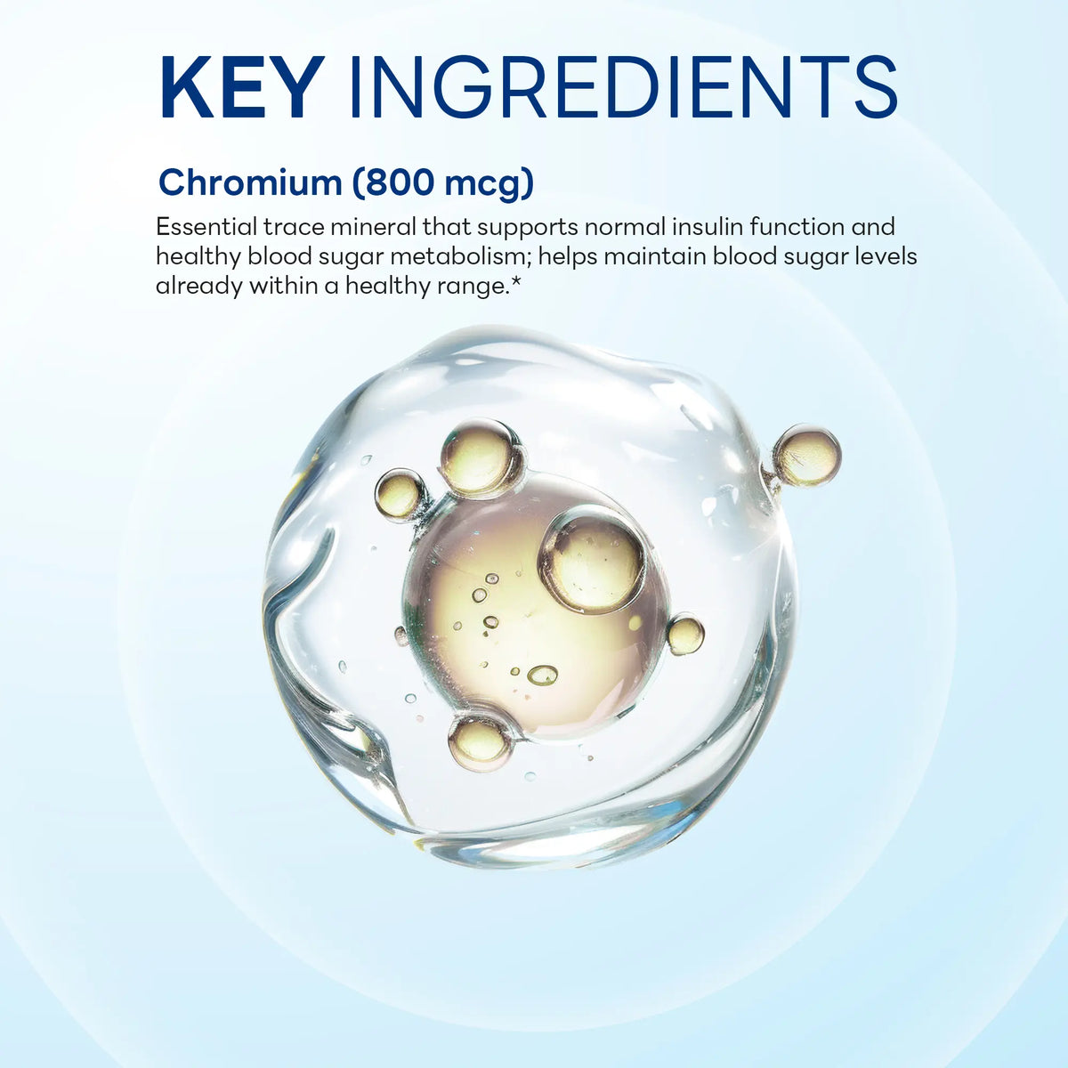 Chromium Picolinate 800 mcg, Blood Sugar Metabolism Support, 180 Tablets