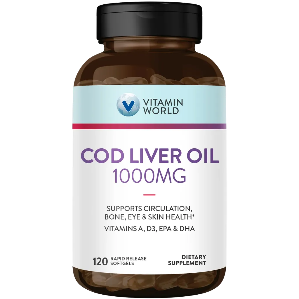 Triple Strength Cod Liver Oil 1000MG - 120 Softgels