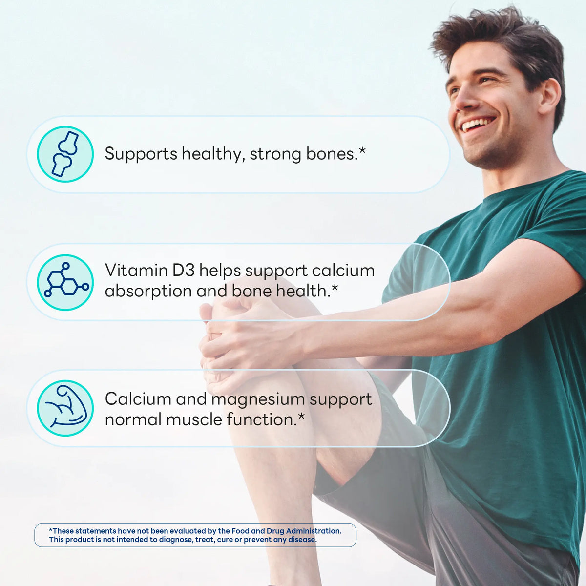 Coral Calcium 500 mg with Vitamin D, Bone Health Support, 240 Rapid Release Capsules