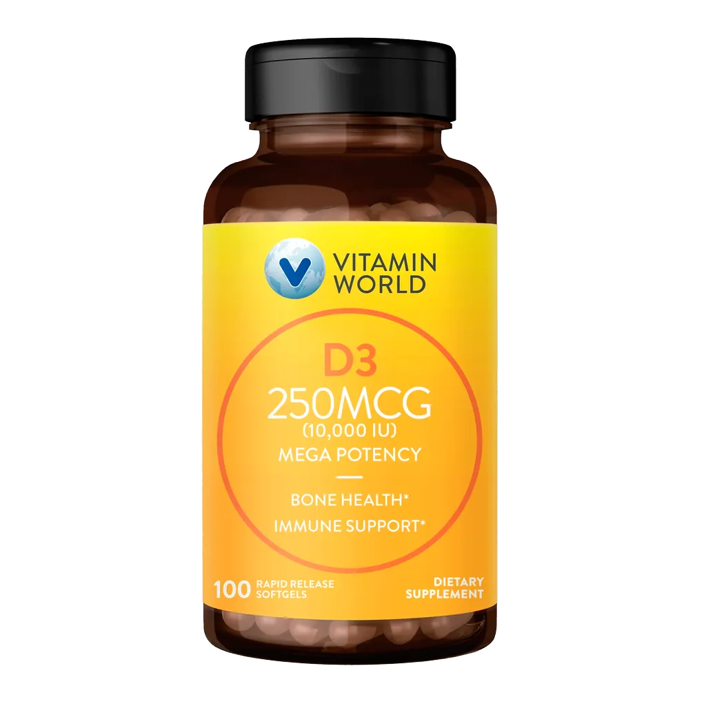 Vitamin D3 (10,000 IU 250mcg Softgel | 100ct