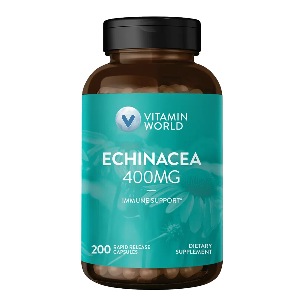 Echinacea 400mg - Immune Support - 200 capsules