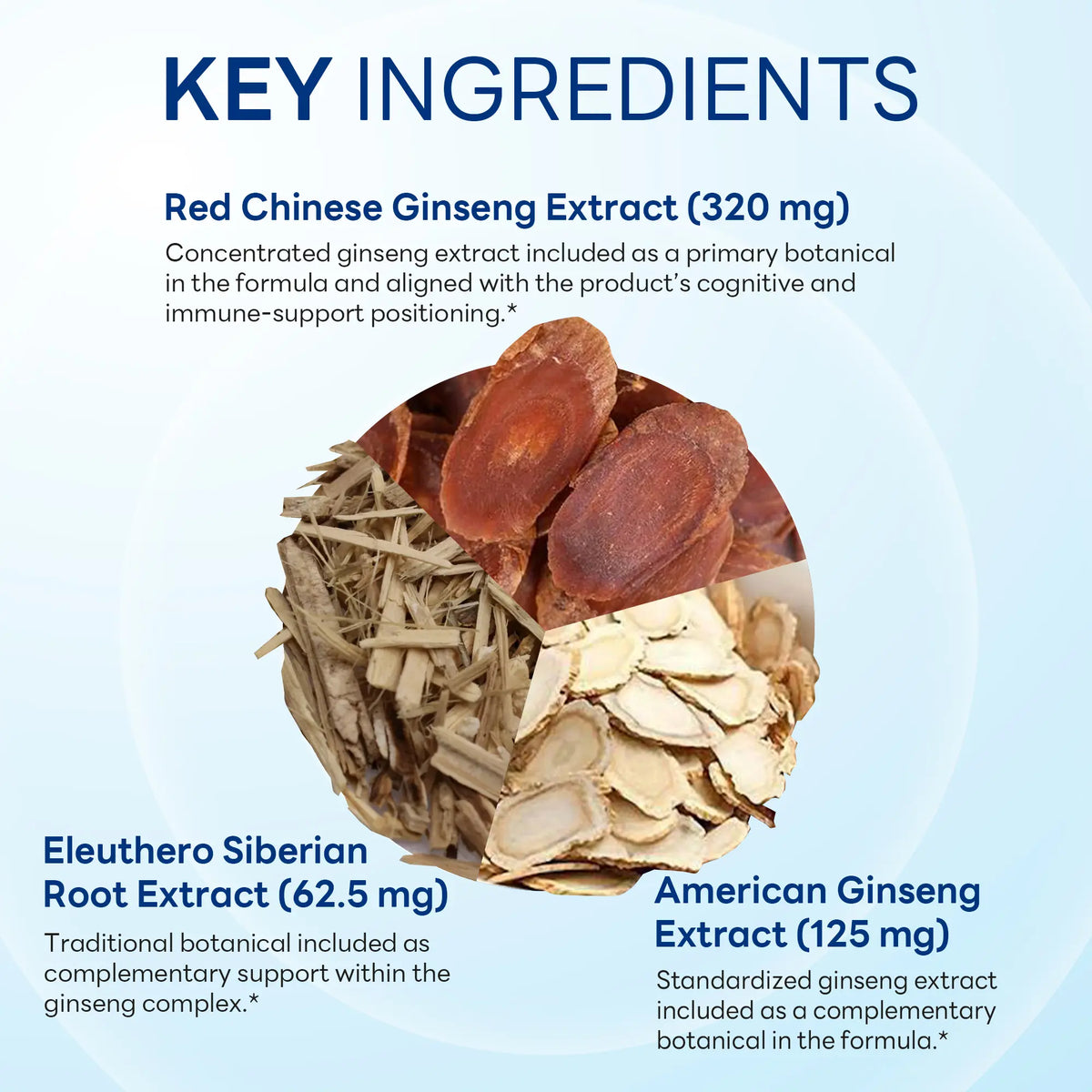 Ginseng Complex 1,600 mg with Royal Jelly, Energy & Immune Support, 100 Capsules
