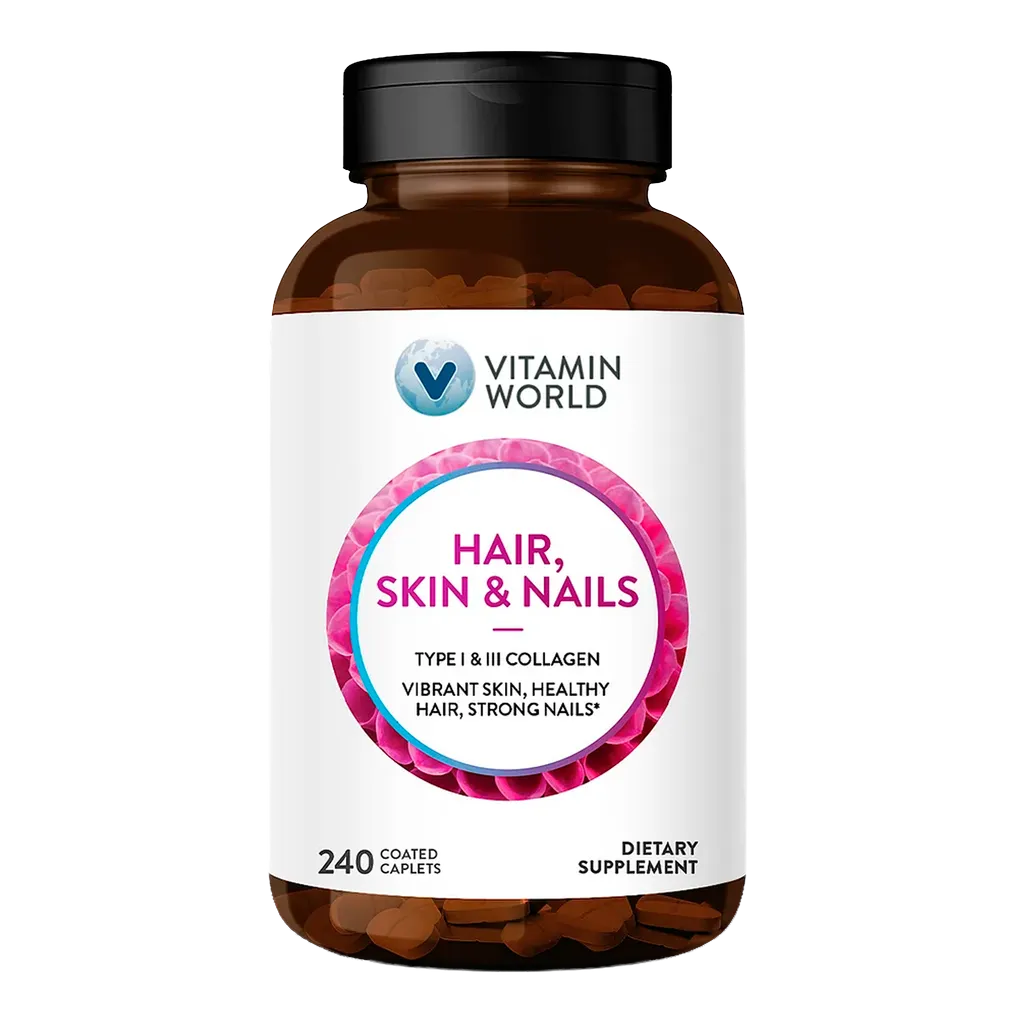Hair. Skin & Nails Formula, TYPE I & II Collagen - 240 caplets
