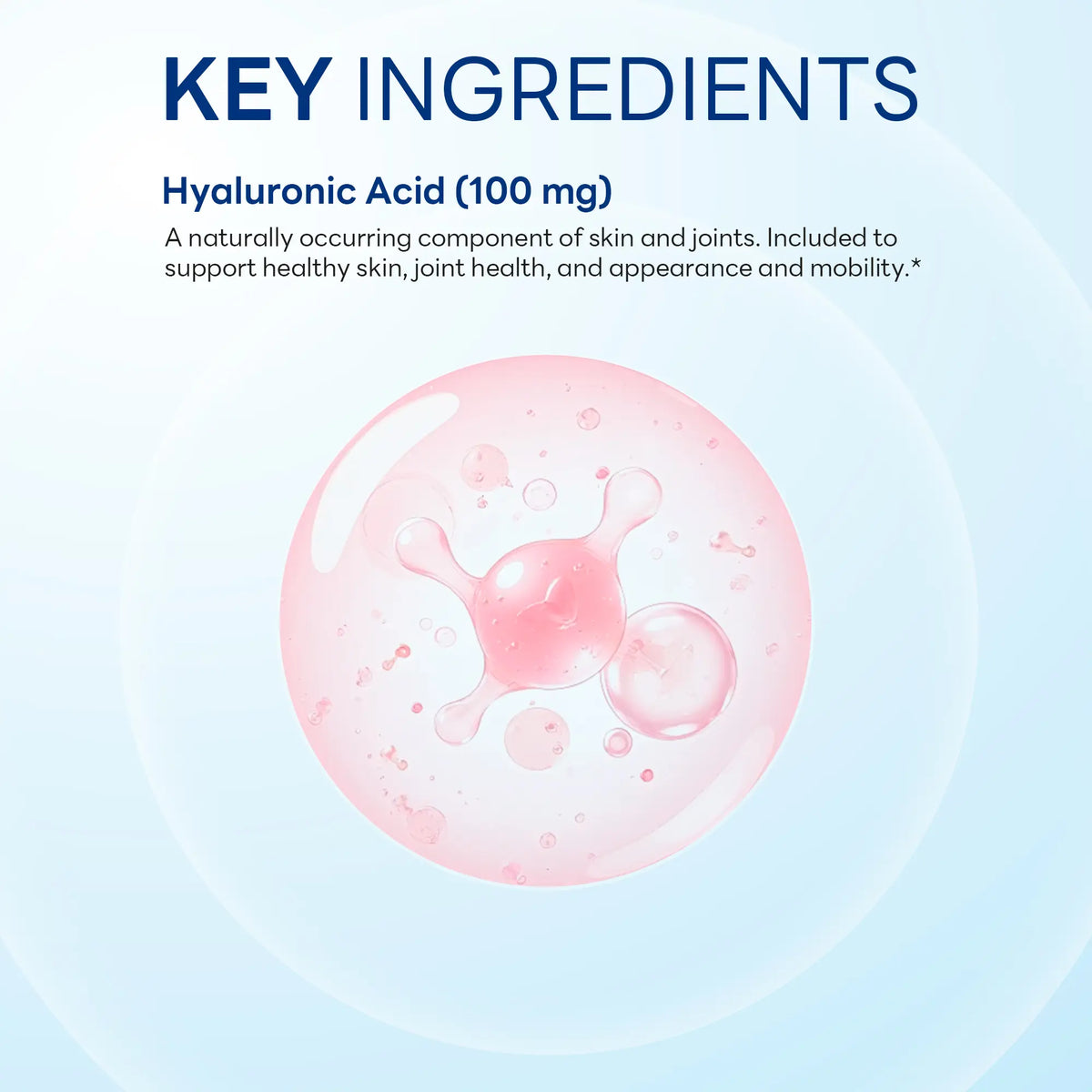 Hyaluronic Acid, Skin Hydration & Joint Support, 30 Capsules