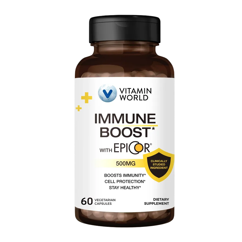 Immune Boost with EpiCor 500mg - 60 Capsules - Boosts Immunity, Cell Protection, Stay Healthy