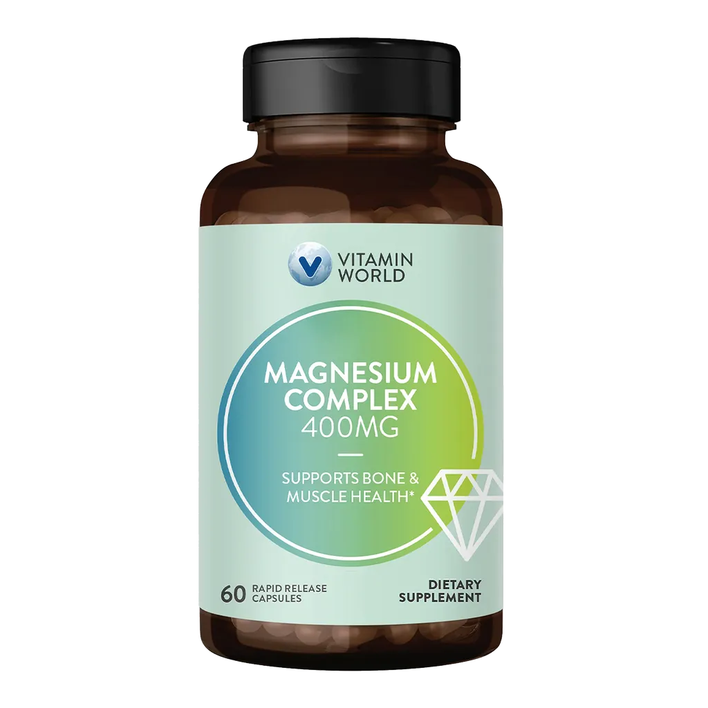 Magnesium Complex Rapid Release Capsules 400MG - Support Bone and Muscle Health