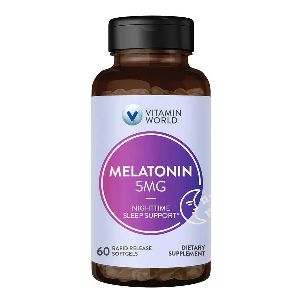 Melatonin 5MG - 60 Softgels - Nighttime Sleep Support
