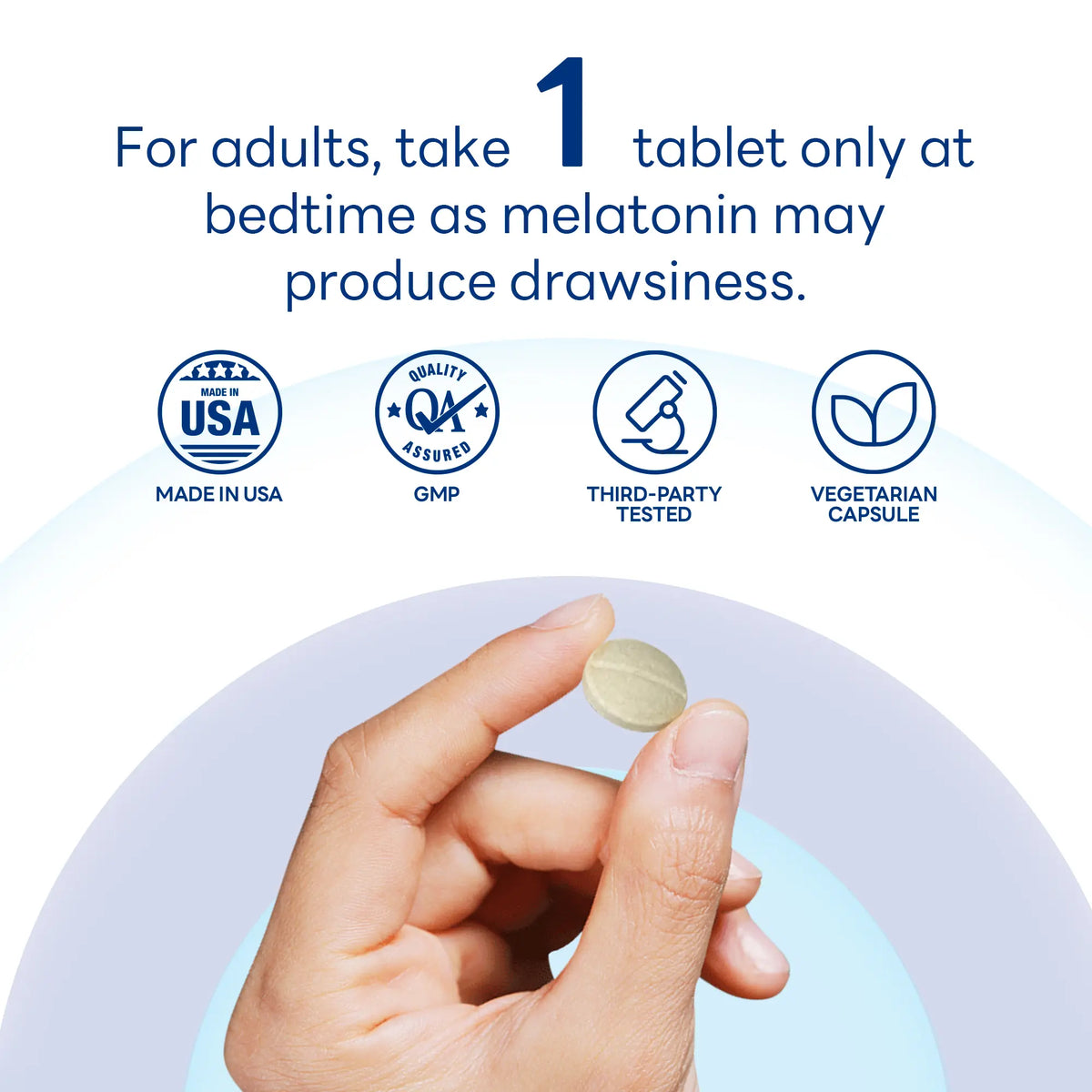 Melatonin 5 mg Timed Release, Sleep Support, 300 Tablets