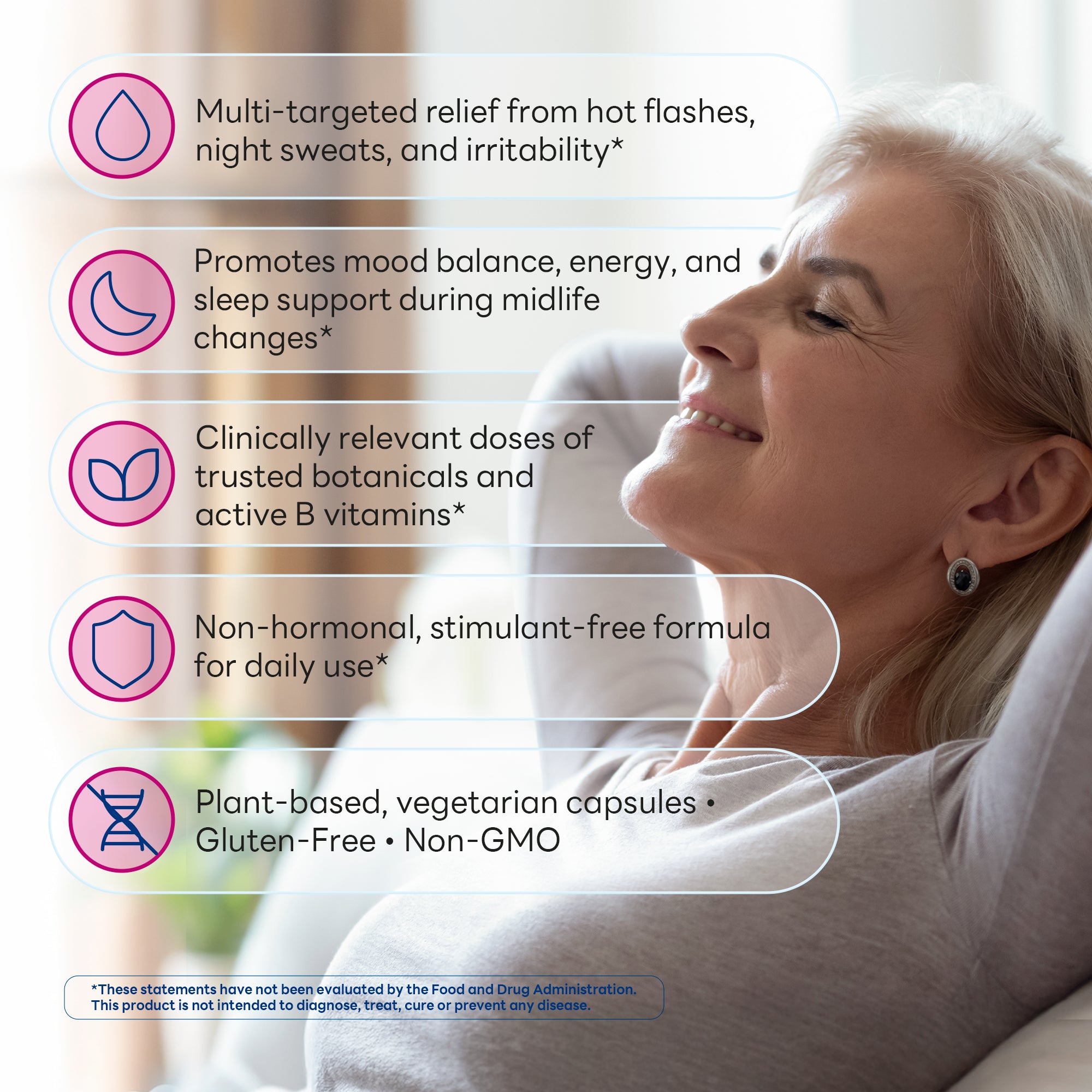 Menopause Support Formula for Women, Daily Wellness, 60 Capsules