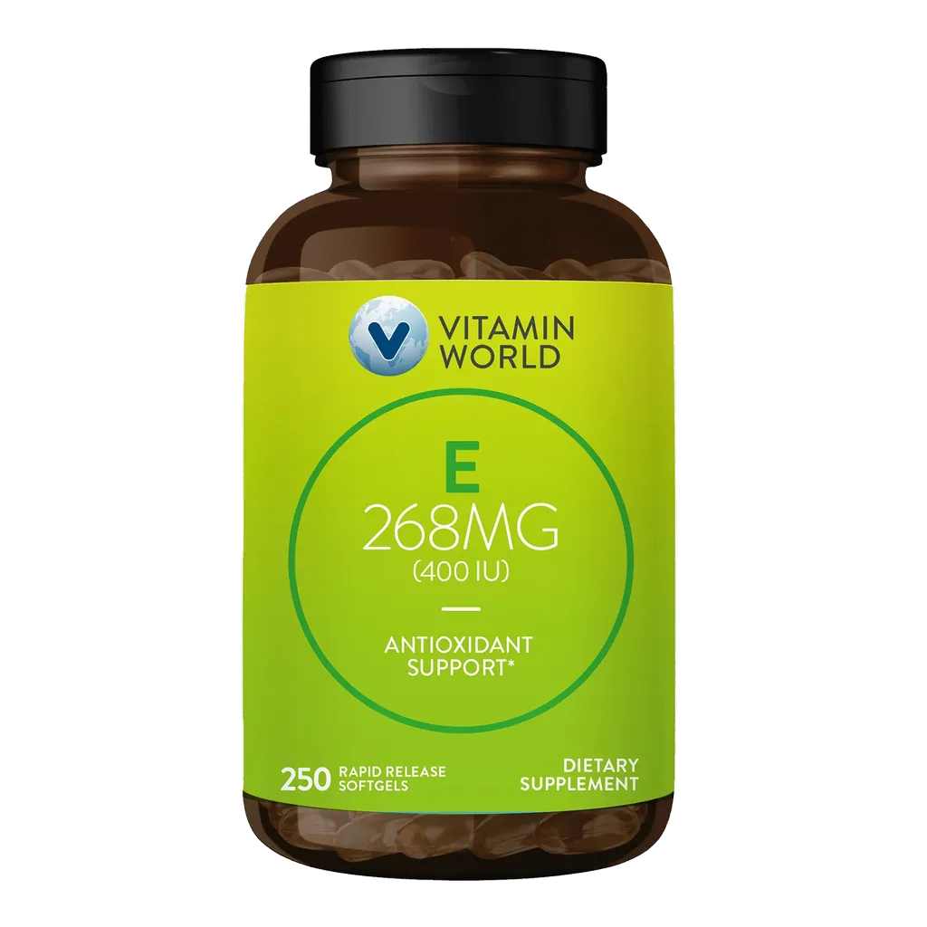 Natural Vitamin E (400 IU) 268mg 250 Softgels