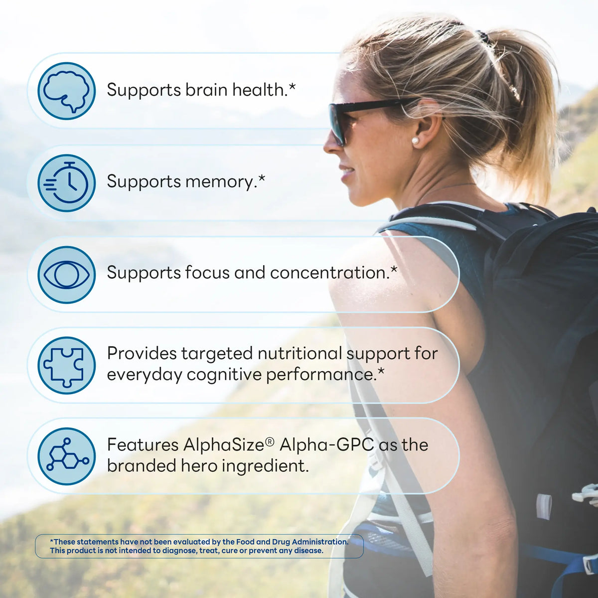 NeuroClear™ Memory & Focus with AlphaSize, Cognitive & Focus Support, 60 Vegetarian Capsules