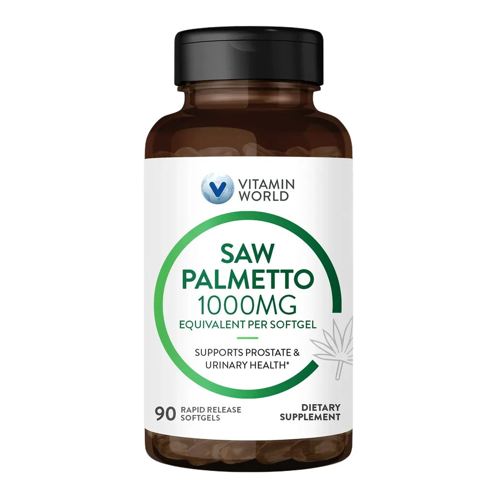 Saw Palmetto 1,000mg - 90 Softgels - Supports Prostate and Urinary Health