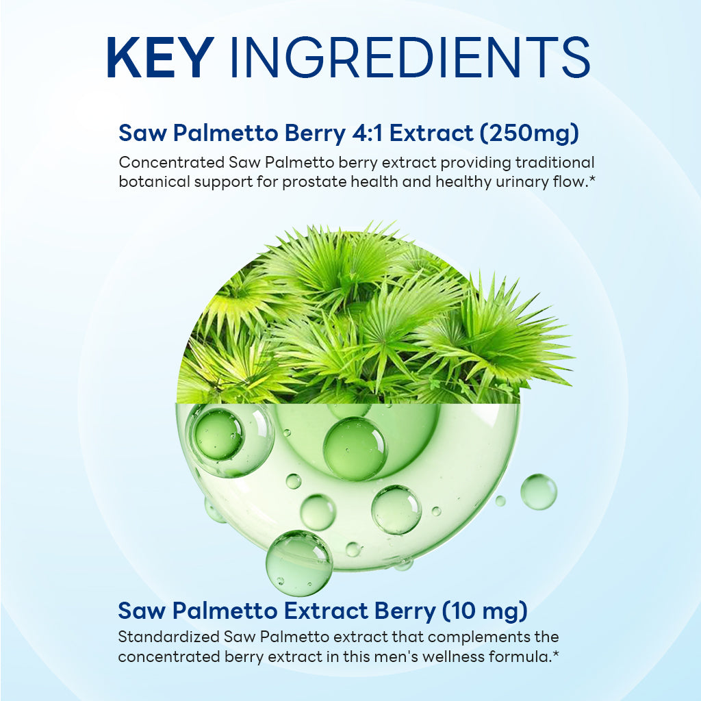 Saw Palmetto 1,000 mg Equivalent, Prostate Health Support, 90 Softgels