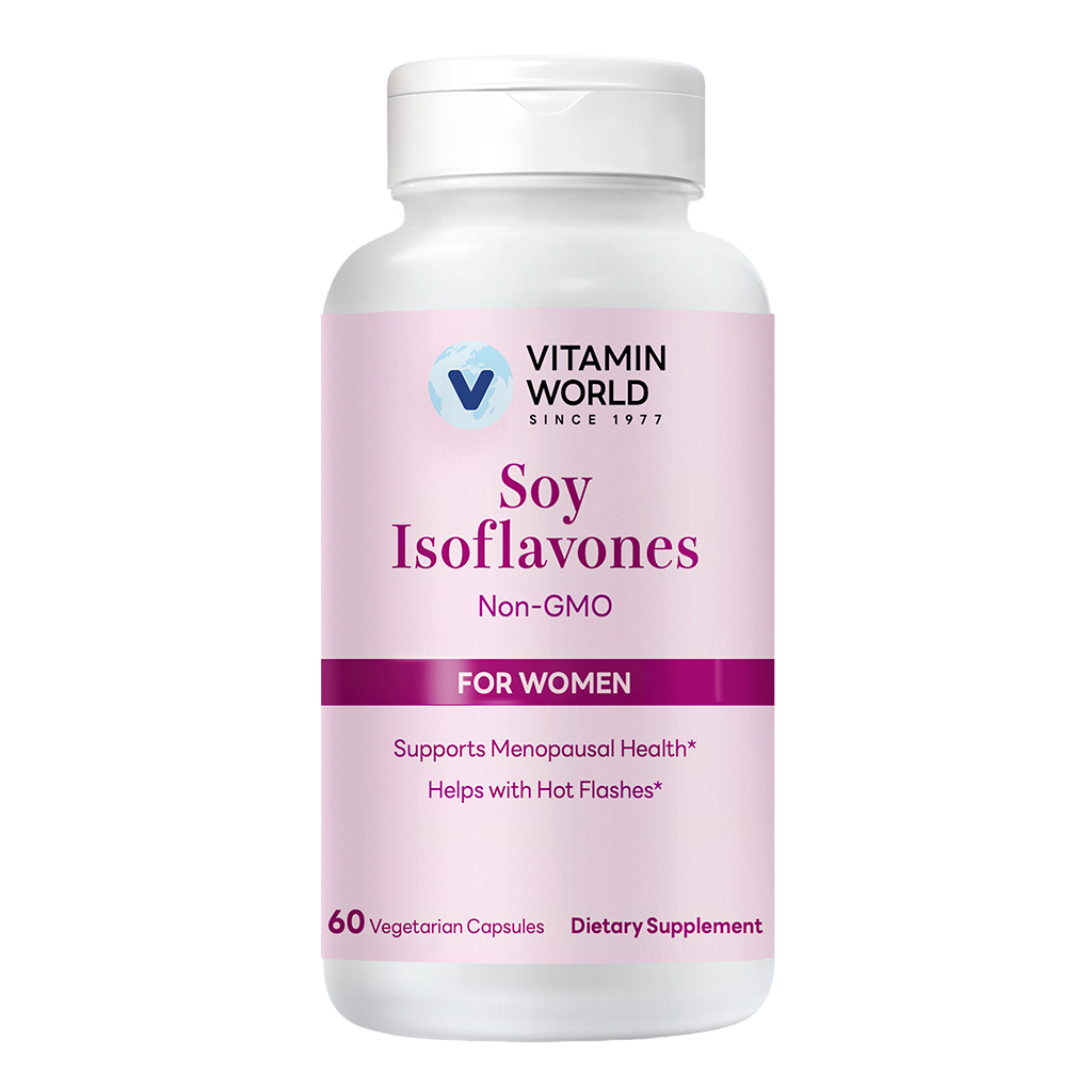 Soy Isoflavones 60ct - Supports Menopausal Health, Non-GMO