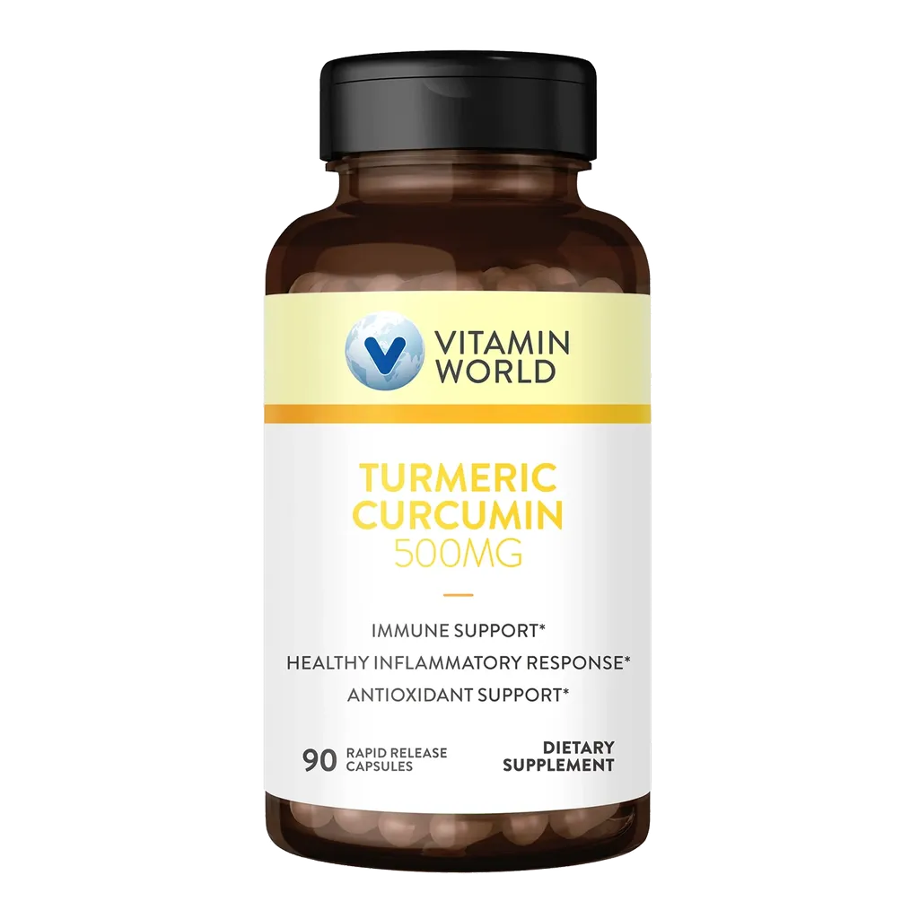 Turmeric Curcumin 500MG 90 Rapid Release Capsules - Immune Support, Healthy Inflammatory Responses, Antioxidant Support