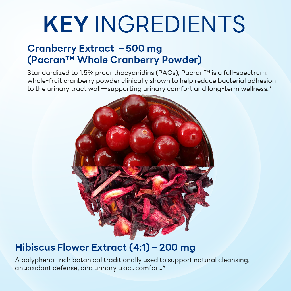 Urinary Health with Whole Cranberries & Hibiscus for Women, Urinary Health, 60 Capsules