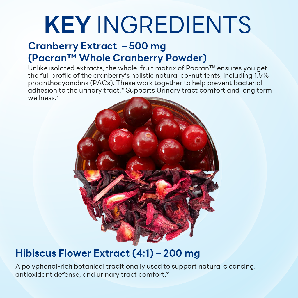 Urinary Health with Whole Cranberries & Hibiscus for Women, Urinary Health, 60 Capsules