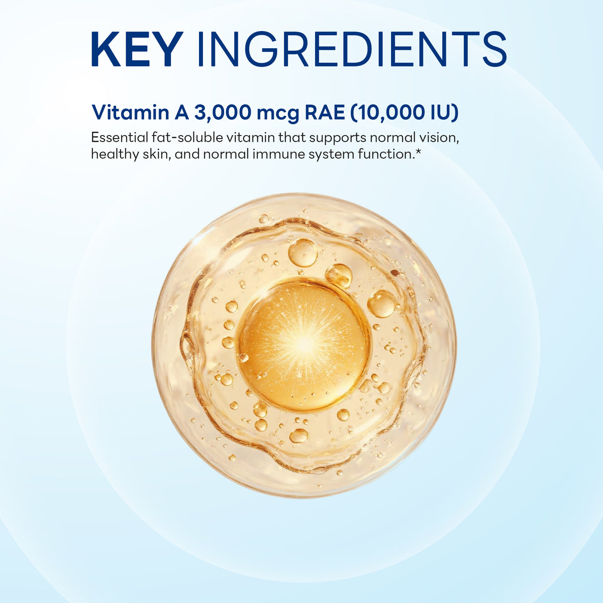 Vitamin A 3,000 mcg (10,000 IU), Eye & Immune Support, 250 Softgels