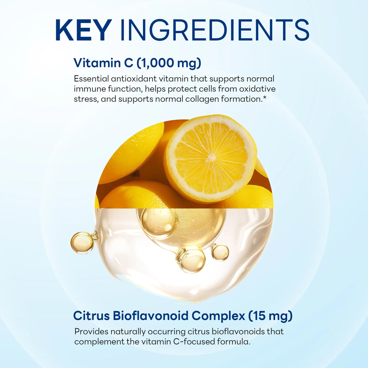 Vitamin C 1,000 mg with Citrus Bioflavonoids, Immune & Antioxidant Support, 100 Vegetarian Capsules