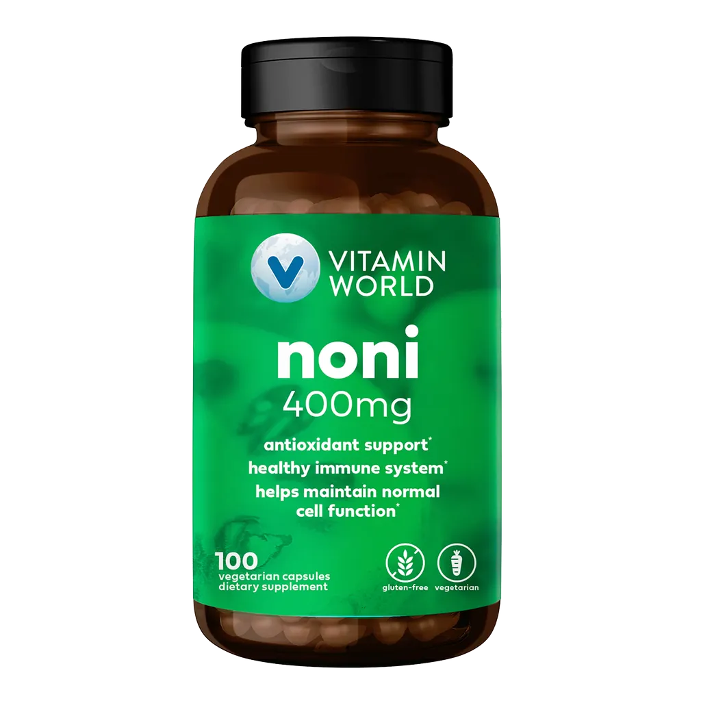 Noni 400MG - 100 Capsules - Antioxidant Support, Healthy Immune System, Helps Maintain Normal Cell Function