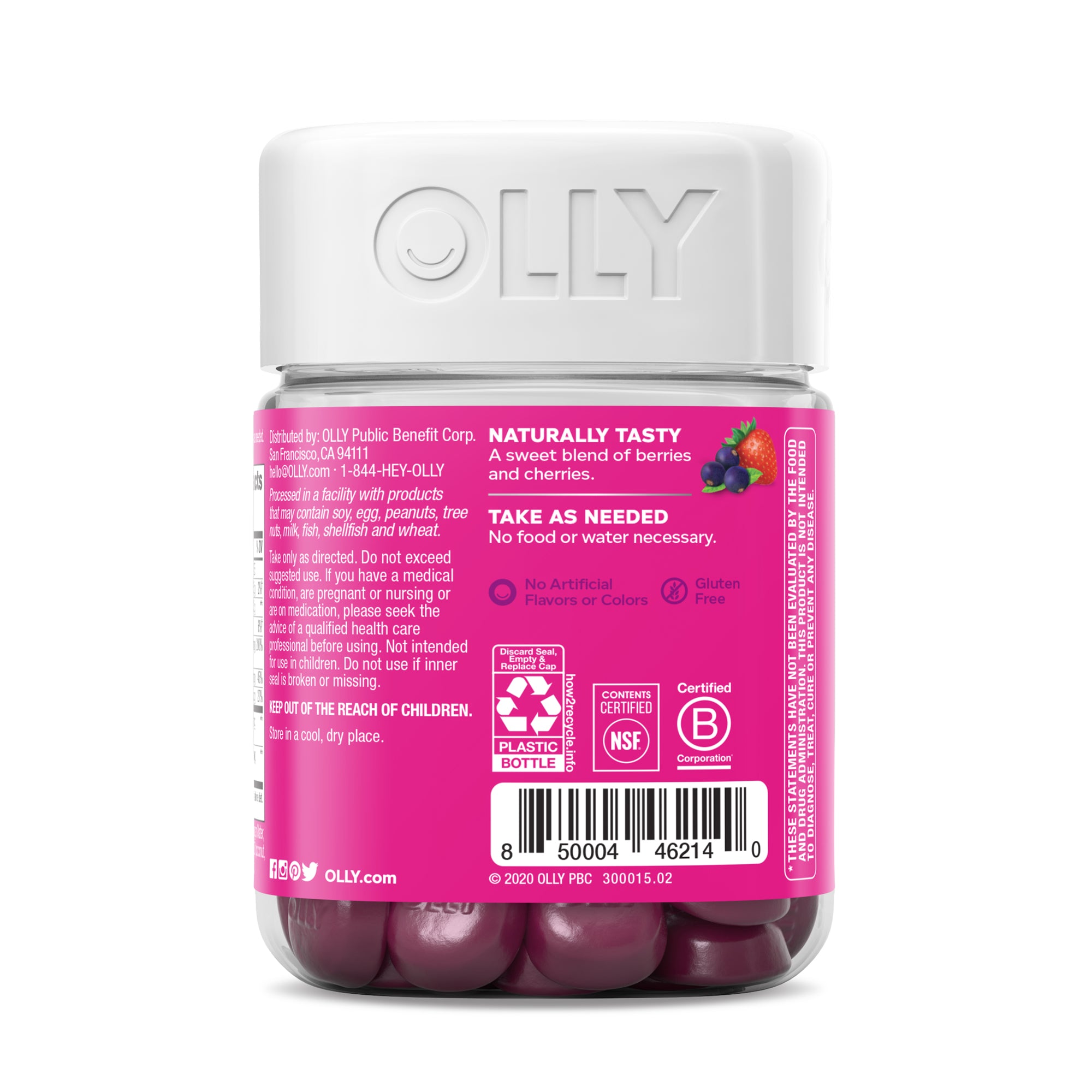Gomitas OLLY Active Immunity + Elderberry Berry Brave