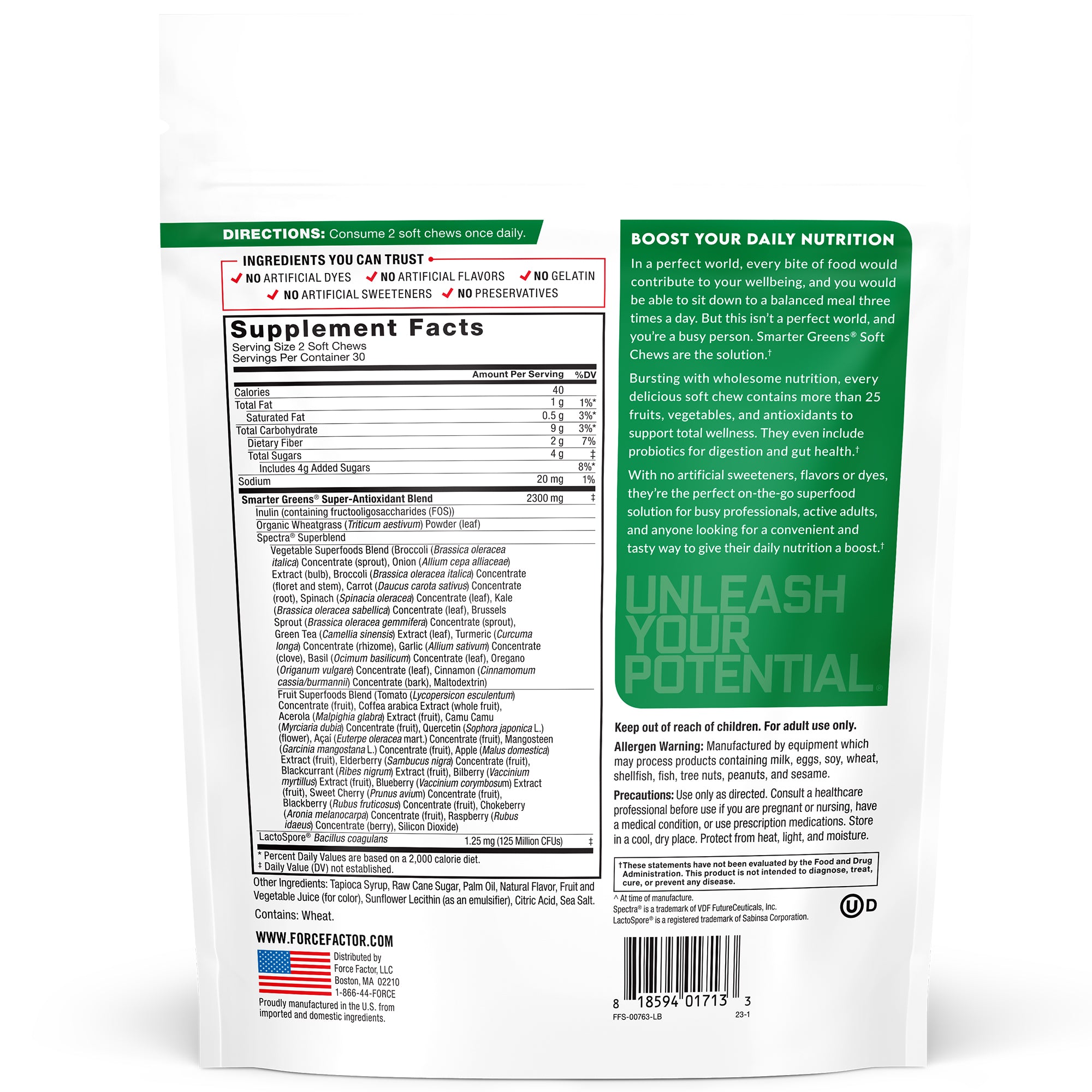 Smarter Greens Soft Chews Summer Berry